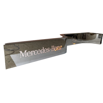 Extension de escalón cromada personalizada.